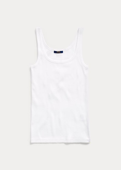 Polo Ralph Lauren Ribbed Cotton Tank Top Dame Danmark (YFPTU3246)